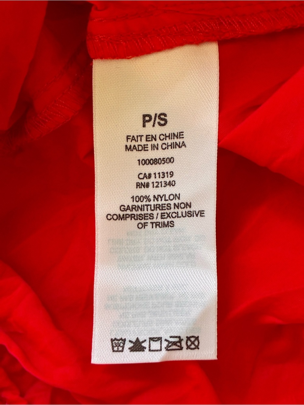 Garage | NWT red high waist nylon cargo pants size small - Picture 12 of 13